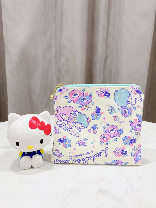 Little Twin Star Cream Small Zipper Pouch - P43