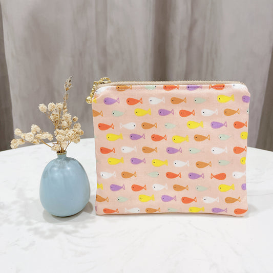 Little Fishes Small Zipper Pouch - P47