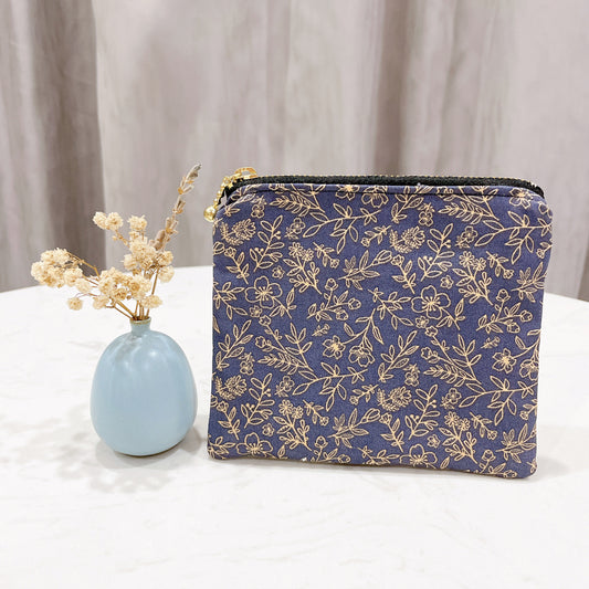 Small Floral Small Zipper Pouch - P49