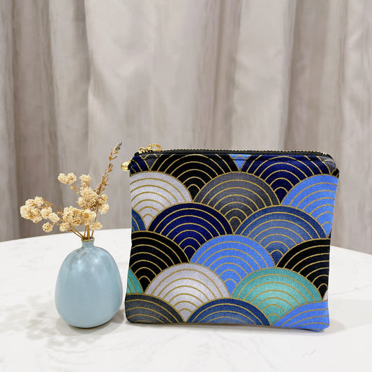 Japanese Waves Small Zipper Pouch - P58