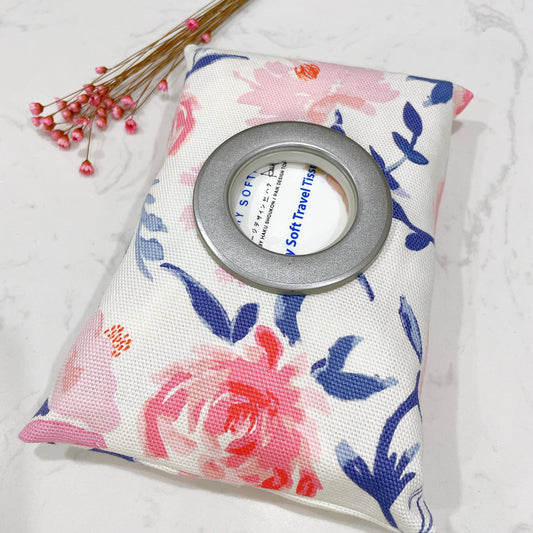 Floral Travel Tissue Holder Pouch - TH73