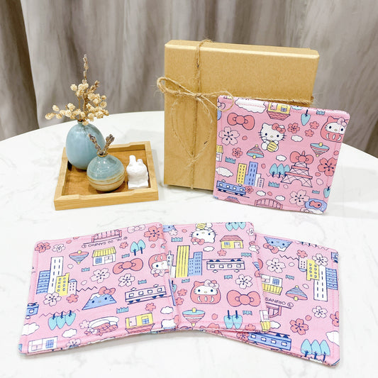 Hello Kitty Fabric Coaster (Set of 4) - FC23