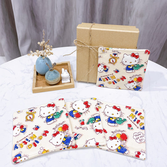 Hello Kitty Fabric Coaster (Set of 4) - FC30