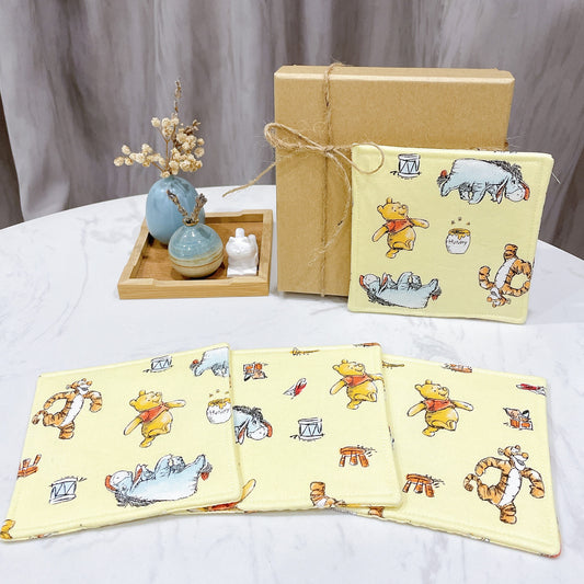 Winnie The Pooh Fabric Coaster (Set of 4) - FC44