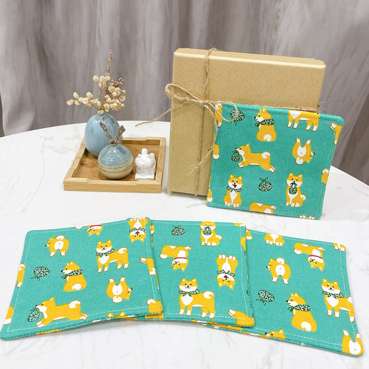 Corgi Dog Fabric Coaster (Set of 4) - FC47