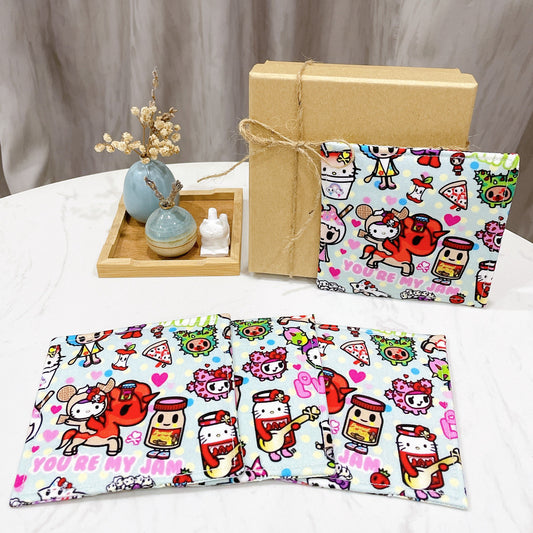 Hello Kitty Tokidoki Fabric Coaster (Set of 4) - FC48