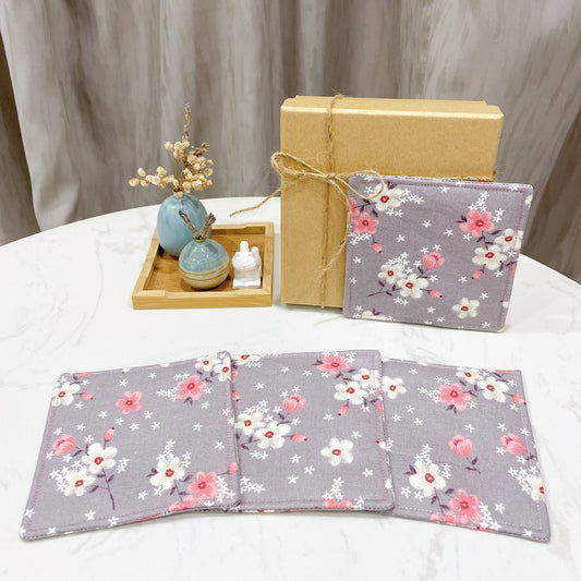 Cherry Blossom Fabric Coaster (Set of 4) - FC57
