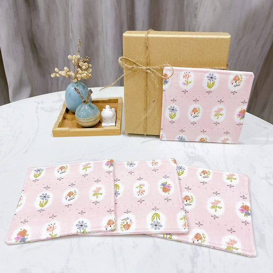 Floral Fabric Coaster (Set of 4) - FC59