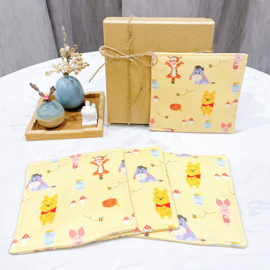 Winnie The Pooh Piglet Fabric Coaster (Set of 4) - FC70