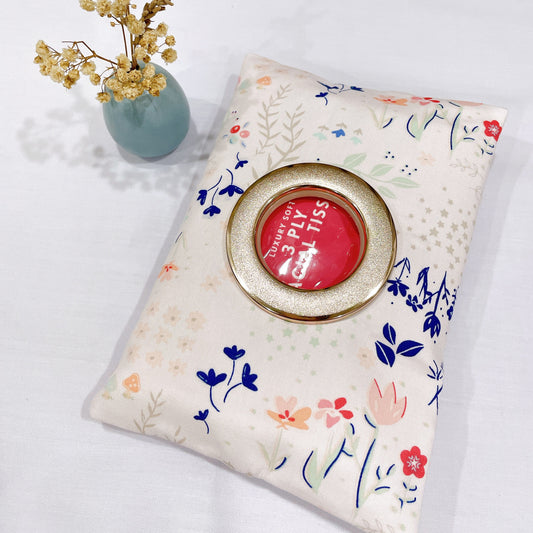 Floral Travel Tissue Holder Pouch - TH123