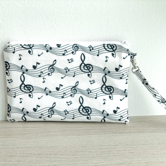 Music Rectangle Zipper Pouch With Strap- P8