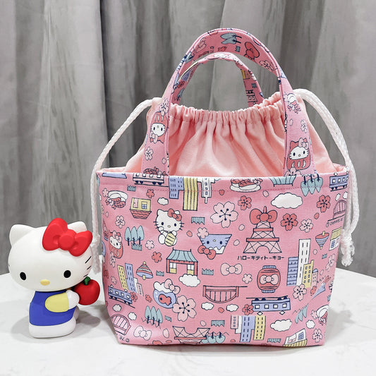 Hello Kitty Drawstring Tote Bag - TB3