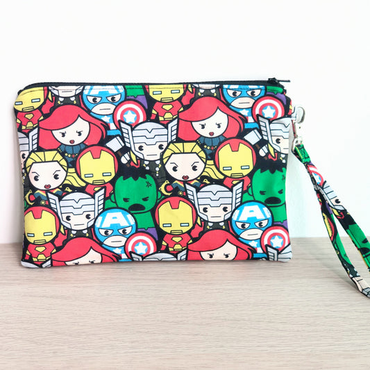 Marvel Rectangle Zipper Pouch With Strap- P10
