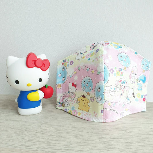 Hello Kitty Little Twin Stars Melody 2 layer Fabric Mask - M11
