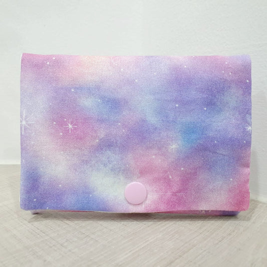 Pink Purple Galaxy Pocket Tissue Flap Pouch - TH14