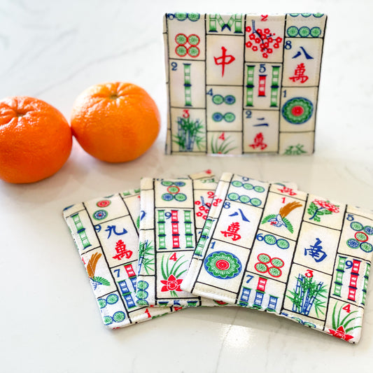 CNY Mahjong Fabric Coaster (Set of 4) - FC2