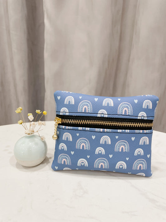 Blue Rainbow Water Resistant Zipper Pouch - P16