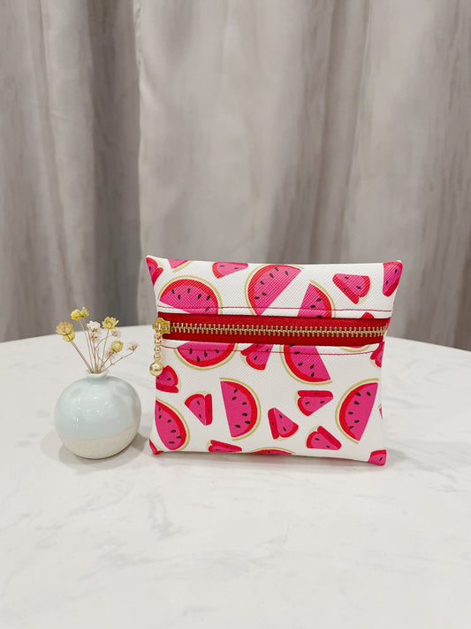 Watermelon Water Resistant Zipper Pouch - P22