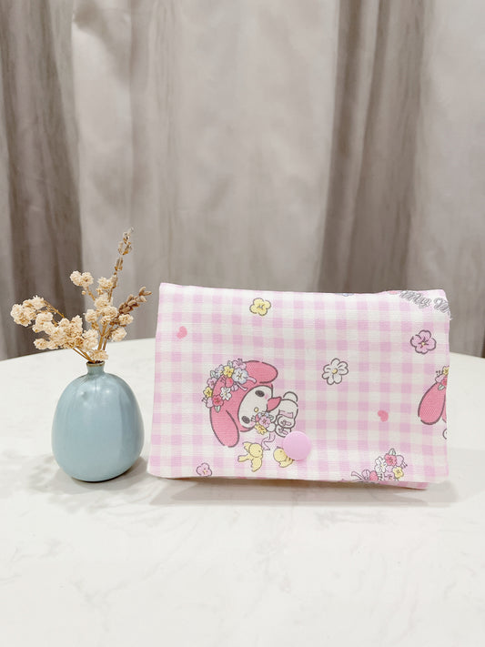 My Melody grids Tissue Flap Pouch - TH150