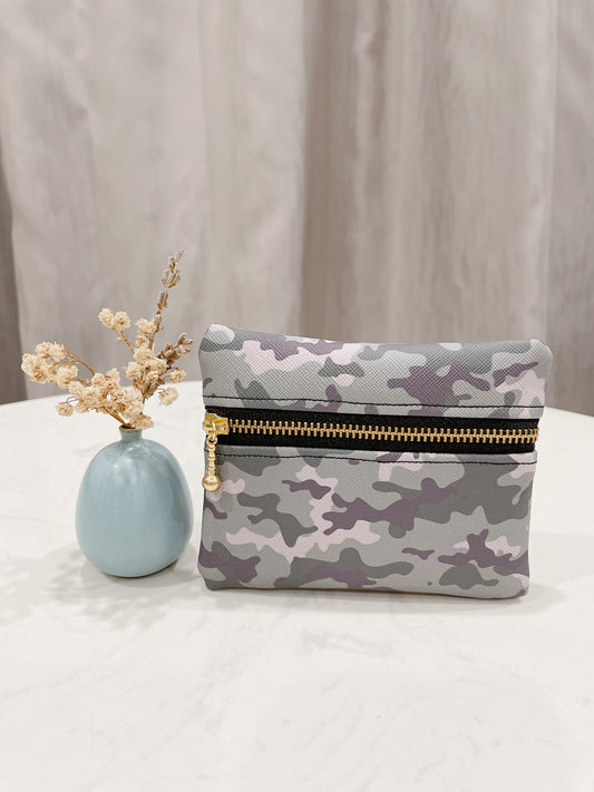 Camou Water Resistant Zipper Pouch - P34